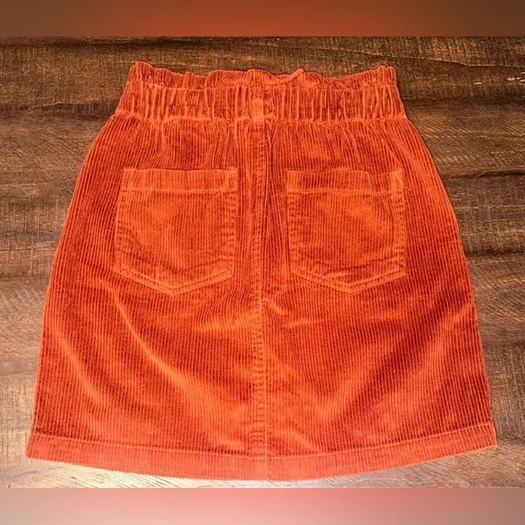 NWT Roxy Rust Corduroy Mini Skirt Size XS - Picture 7 of 7